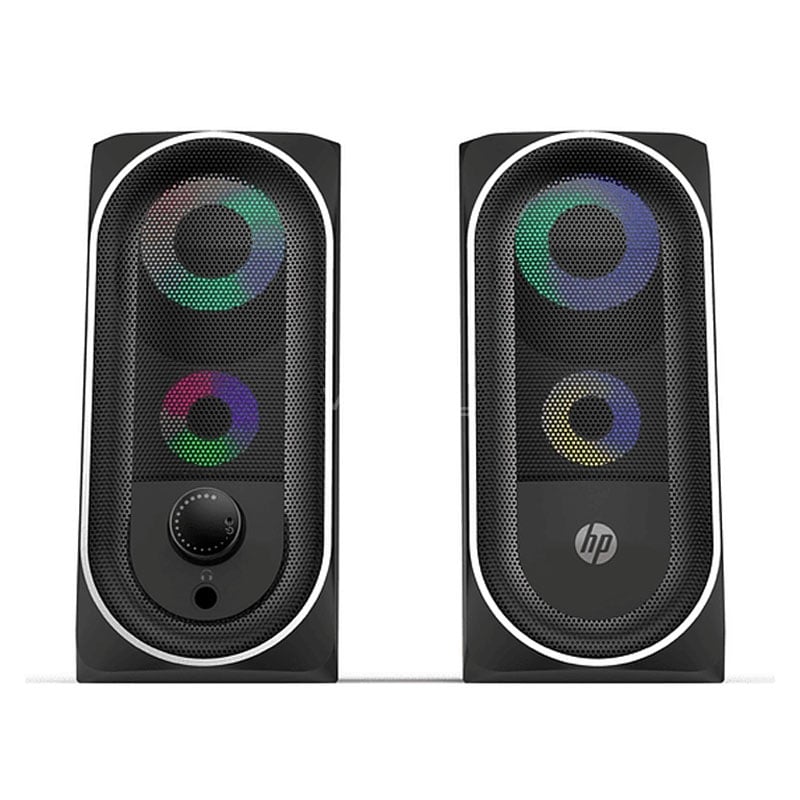 Parlantes Gamer HP DHE-6001 (6 W, Jack 3.5mm, RGB)