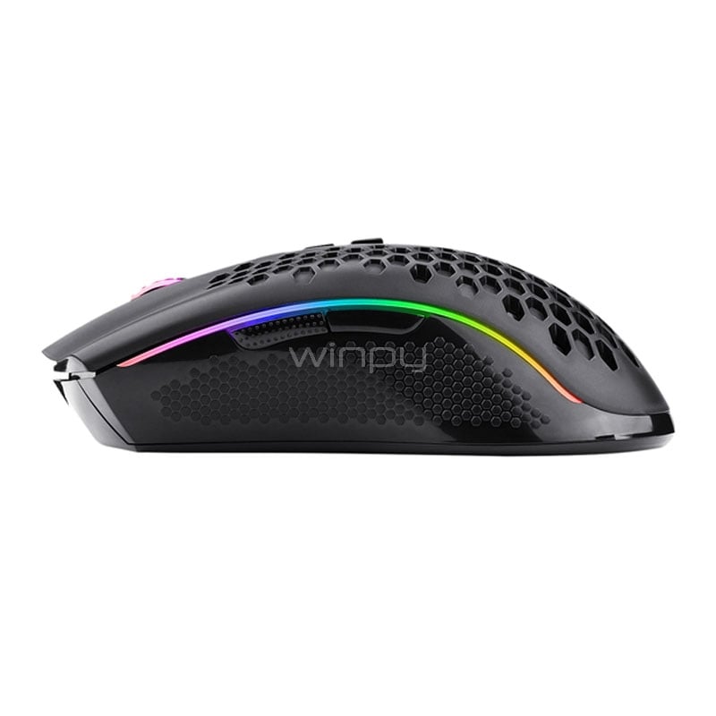 Mouse Gamer Redragon M808-KS Storm Pro (Pixart 3335, 16.000dpi, Dongle USB, RGB, Negro)