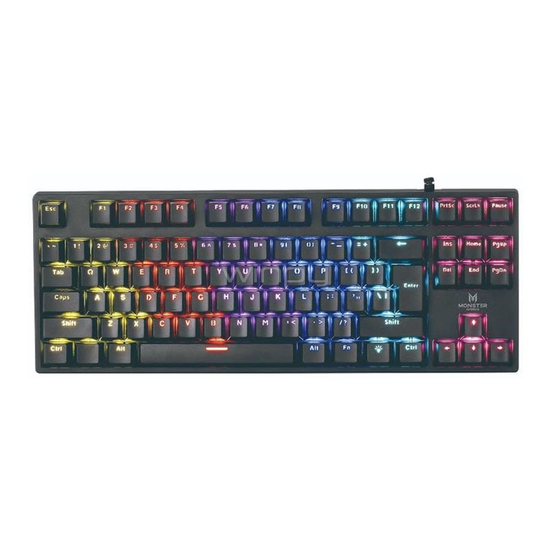 Teclado Mecánico Monster Punisher (Switch Blue, Anti-Hosting, Español)