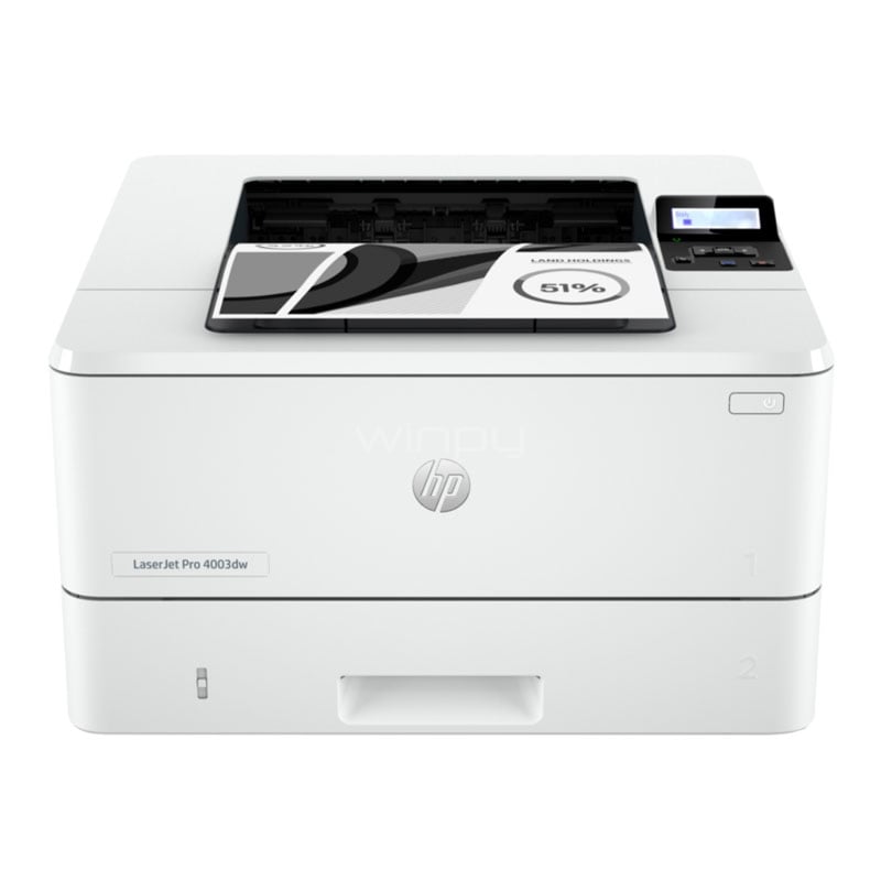 Impresora HP LaserJet Pro 4003DW (Laser B/N, 40ppm, 1.200dpi, USB/ Wi-Fi)