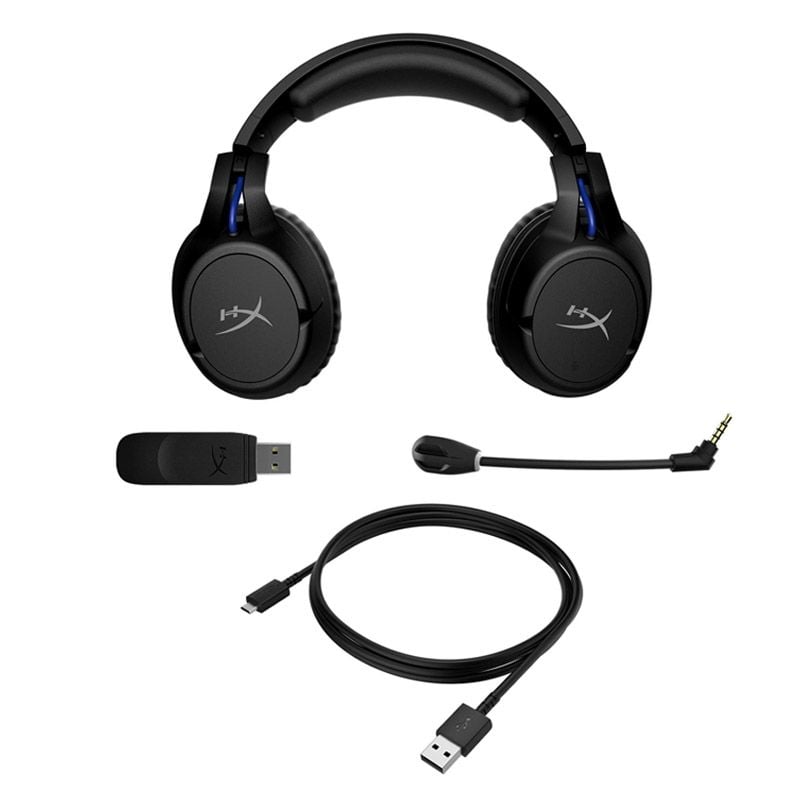 Audífonos Gamer HyperX Cloud Flight Wireless (Dongle USB, PS5/PS4, Negro/Azul)