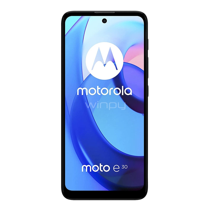 Celular Motorola Moto E30 de 6.53“ (OctaCore, 2GB RAM, 32GB Internos, Urban Gray)
