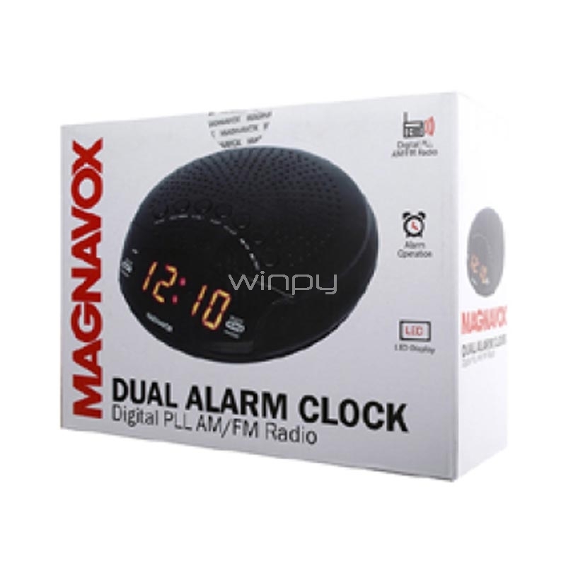 Radio Reloj MagnaVox Dual Alarm Clock (FM/AM)