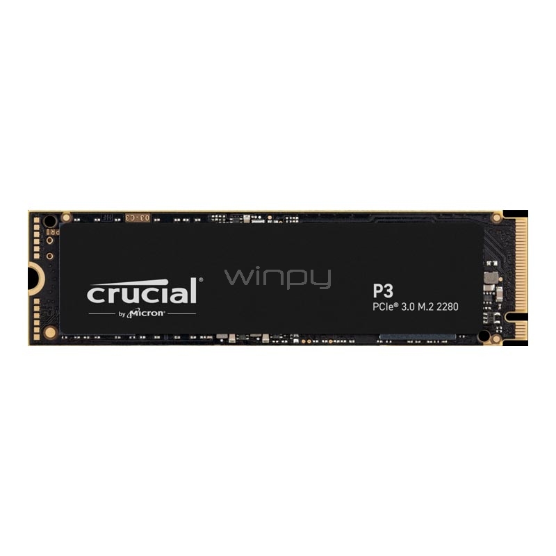 unidad de estado sólido crucial p3 de 1tb (nvme, pcie 3.0, 3d nand)