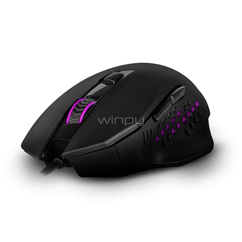 Mouse Redragon Gainer M610 RGB (Pixart 3168, 3.200dpi, Negro)