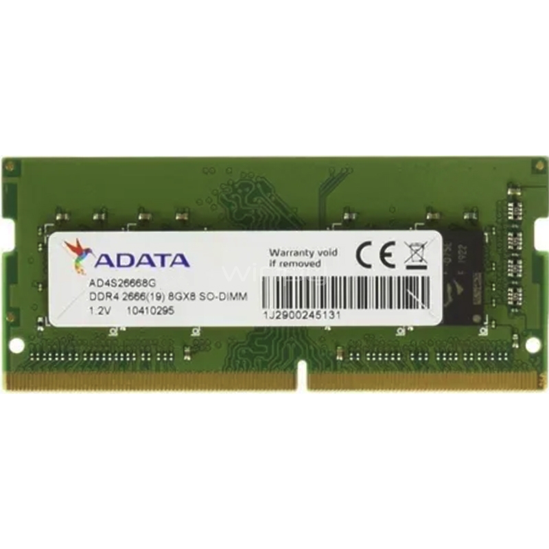 Memoria RAM ADATA Premier Series de 8GB (DDR4, 2666MHz, CL19, 1.2V, SO-DIMM)