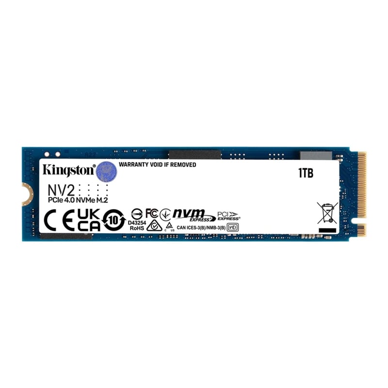 Unidad de Estado Sólido Kingston SNV2S de 1TB (NVMe, PCIe Gen 4x4, M.2 2280)