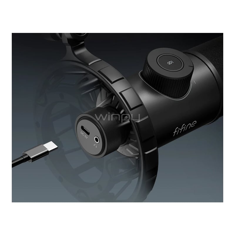 Micrófono Gamer FiFine K658 RGB (Cardioide dinámico USB, PC/PS4/PS5)