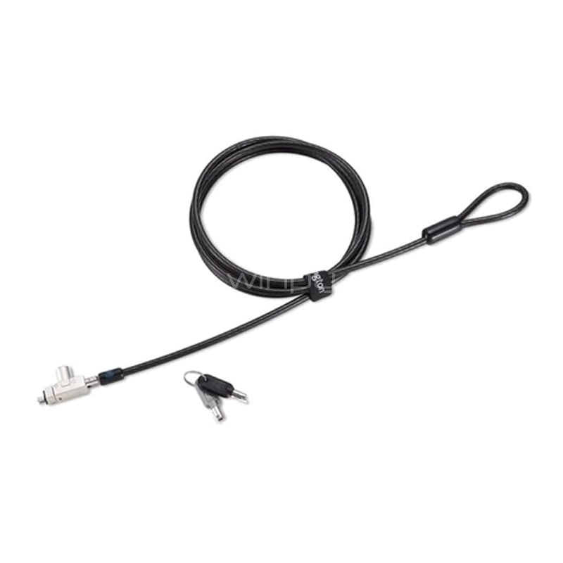 Candado Kensington Slim N17 2.0 para Portátil 2 en 1 (Llave, 1.8 metros)