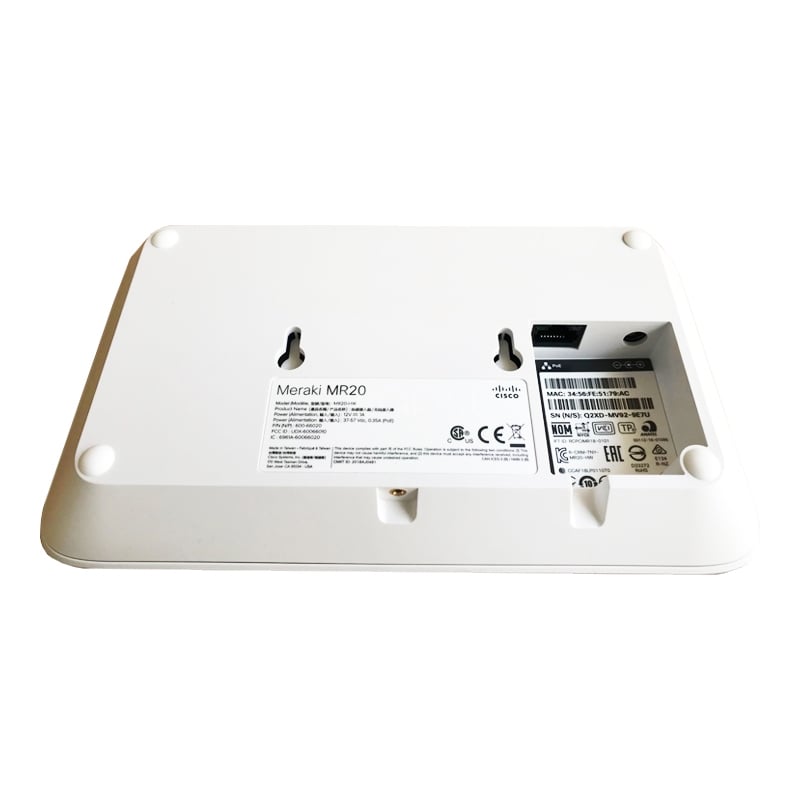 Punto de Acceso Cisco Meraki MR20 Doble Banda (1.3 Gbps, MU-MIMO)