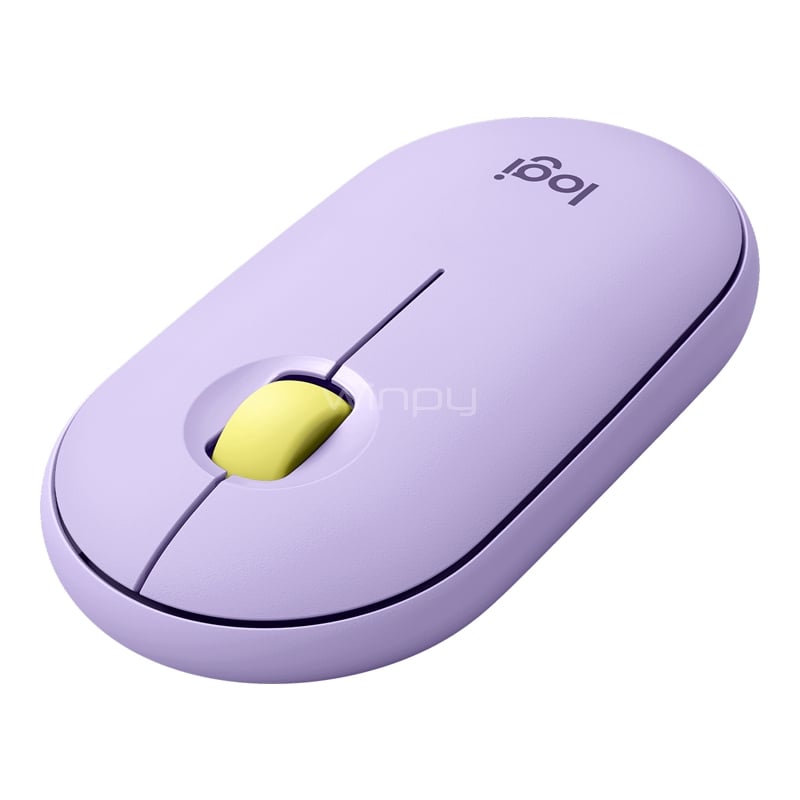 Mouse Inalámbrico Logitech Pebble M350 (Bluetooth, 1000dpi, 3 Botones, Lavanda)