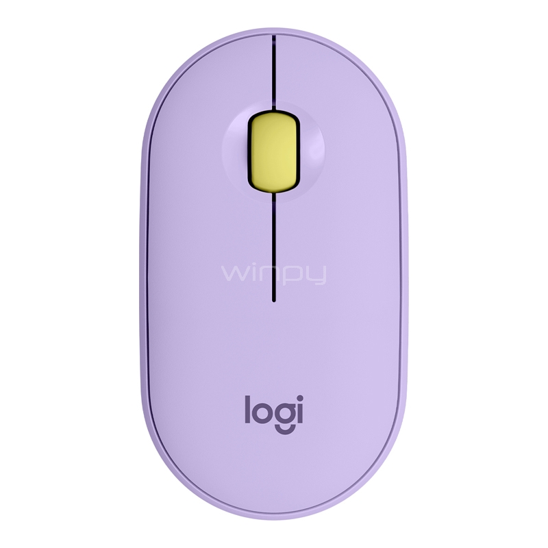 Mouse Inalámbrico Logitech Pebble M350 (Bluetooth, 1000dpi, 3 Botones, Lavanda)