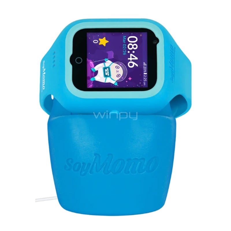 SmartWatch para Niños SoyMomo Space 2.0 de 1.4“ (Videollamadas, GPS, Botón SOS, IP67, Azul)