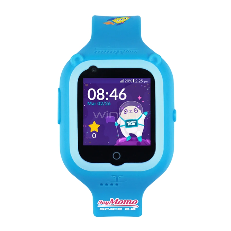 SmartWatch para Niños SoyMomo Space 2.0 de 1.4“ (Videollamadas, GPS, Botón SOS, IP67, Azul)