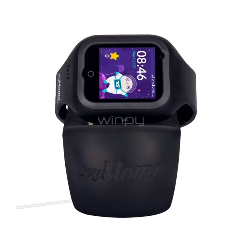 SmartWatch para Niños SoyMomo Space 2.0 de 1.4“ (Videollamadas, GPS, Botón SOS, IP67, Negro)