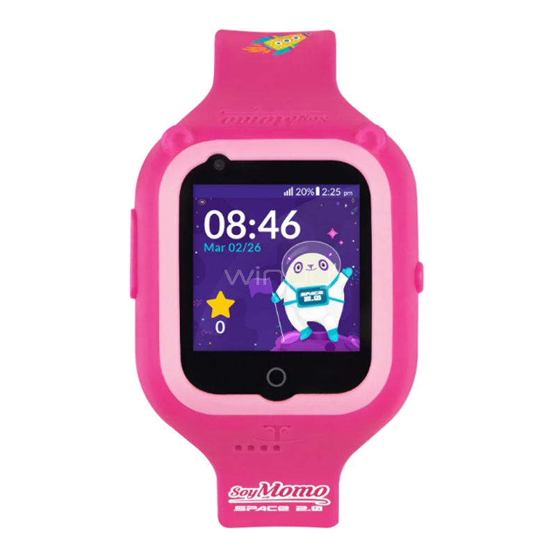 SmartWatch para Niños SoyMomo Space 2.0 de 1.4“ (Llamadas, GPS, Botón SOS, IP67, Rosado)