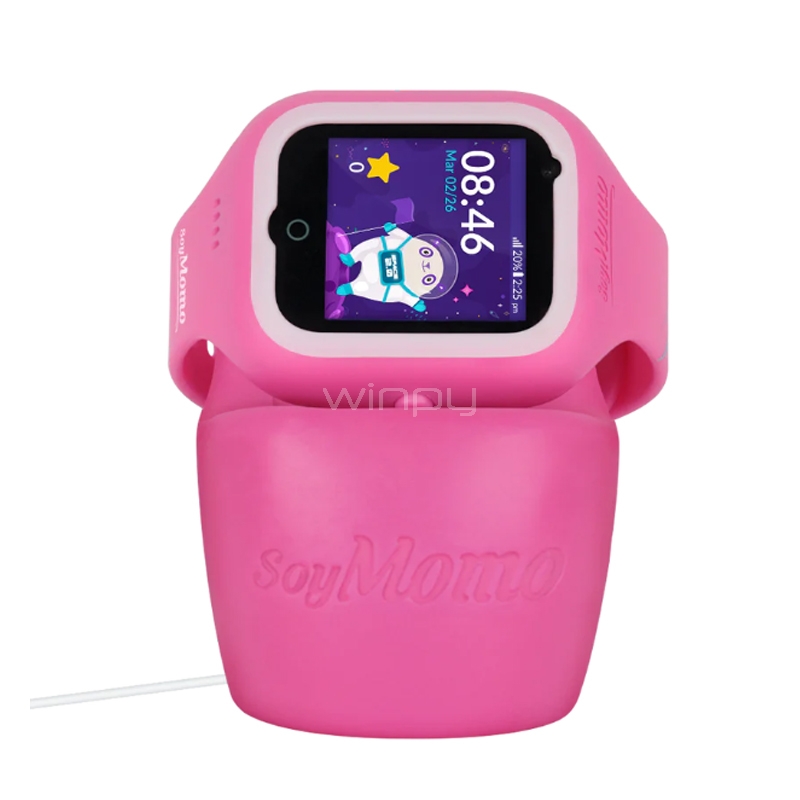 SmartWatch para Niños SoyMomo Space 2.0 de 1.4“ (Llamadas, GPS, Botón SOS, IP67, Rosado)