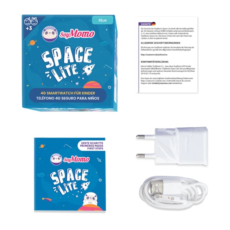 SmartWatch para Niños SoyMomo Space Lite de 1.4“ (Llamadas, GPS, Botón SOS, IP65, Azul)