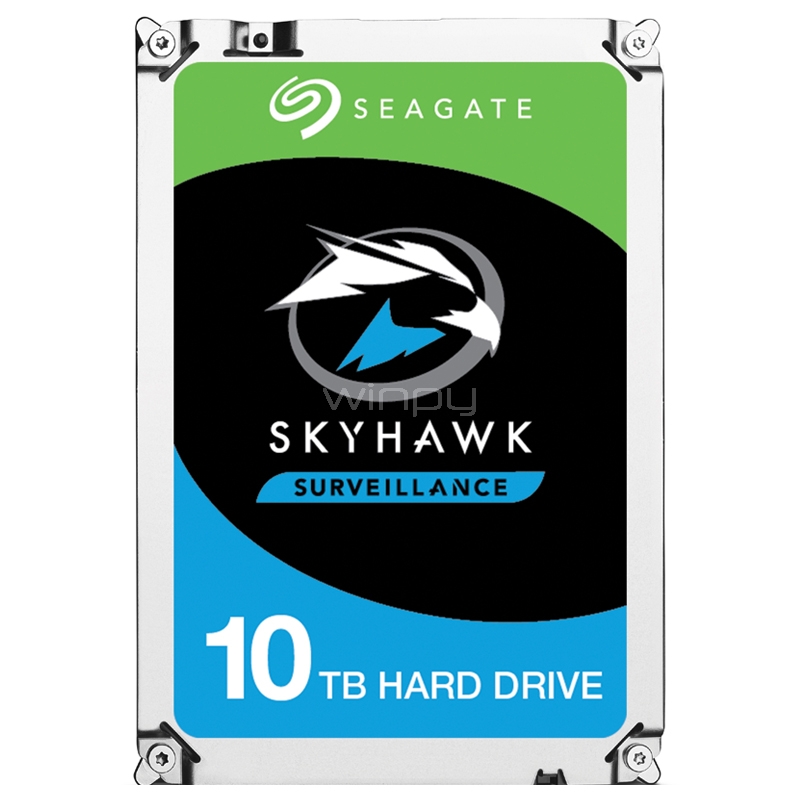 Disco Duro Seagate Surveillance SkyHawk AI de 10TB (3.5“, SATA, 256MB Cache)