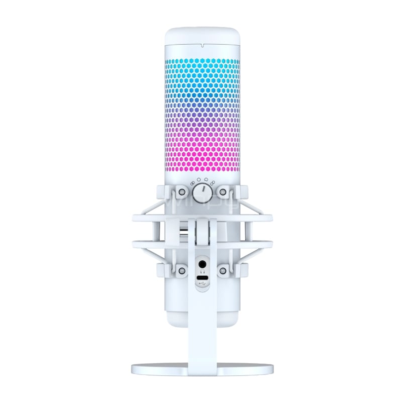 Micrófono Gamer HyperX QuadCast S RGB (Antivibración, Filtro Pop