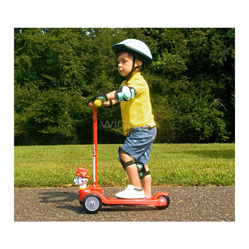 Scooter Vivitar Paw Patrol para Niños 3+ (hasta 34kg, 3 Ruedas, Rojo/Amarillo)