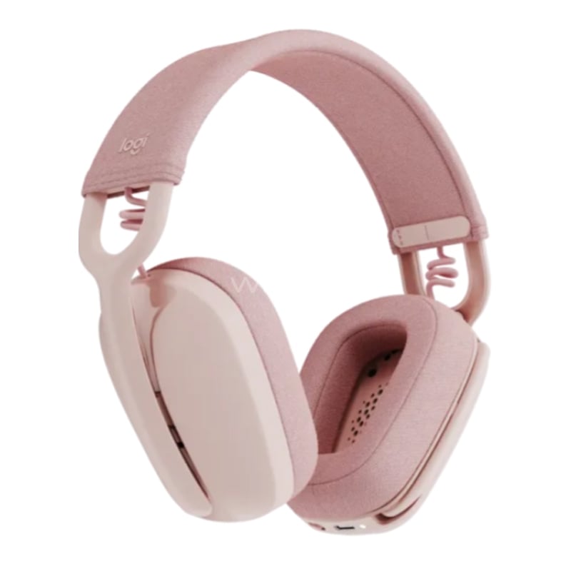 Audífonos Logitech Zone Vibe 100 (Over-Ear, Bluetooth, Rosado)