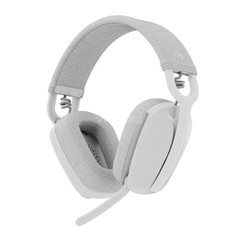 Audífonos Logitech Zone Vibe 100 (Over-Ear, Bluetooth, Blanco)