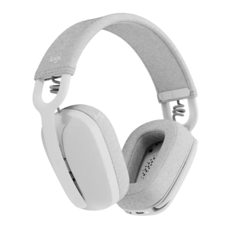 Audífonos Logitech Zone Vibe 100 (Over-Ear, Bluetooth, Blanco)