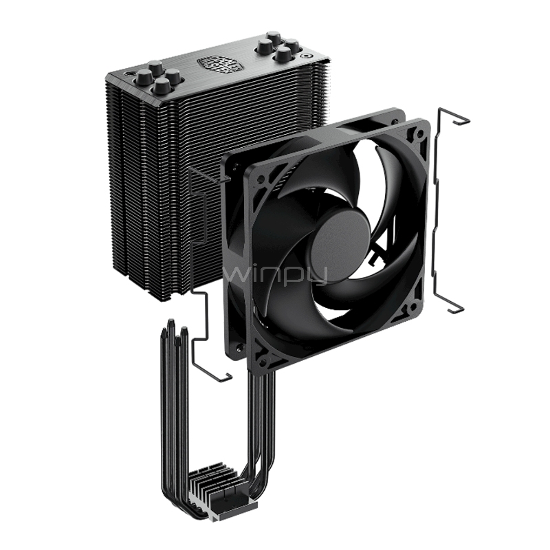 Disipador de Aire Cooler Master Hyper 212 (120mm, 2000rpm, Negro)
