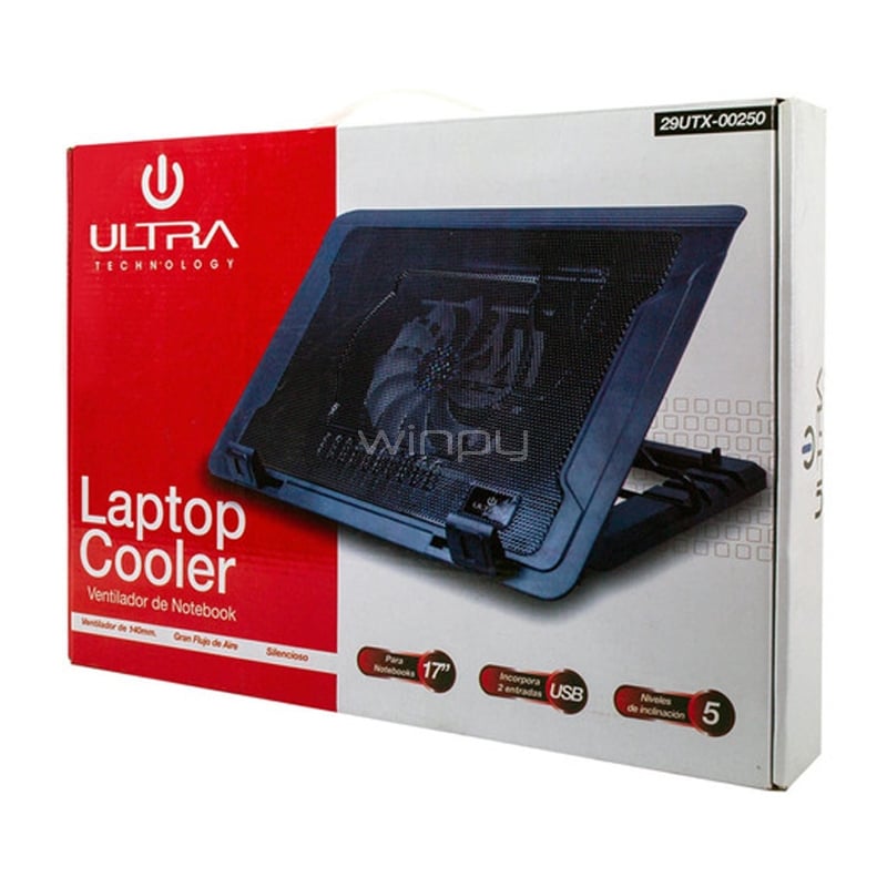Cooler Notebook Ultra 29UTX (Hasta 17“, Negro)