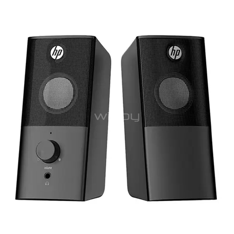 Parlantes HP DHS-2101 3W x2 (Jack 3.5mm, Negro)