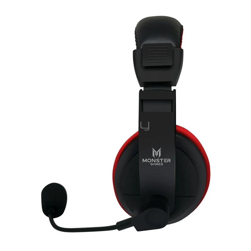 Audífonos Monster Games Loud (Jack 3.5mm, Multiplataforma, Rojo)
