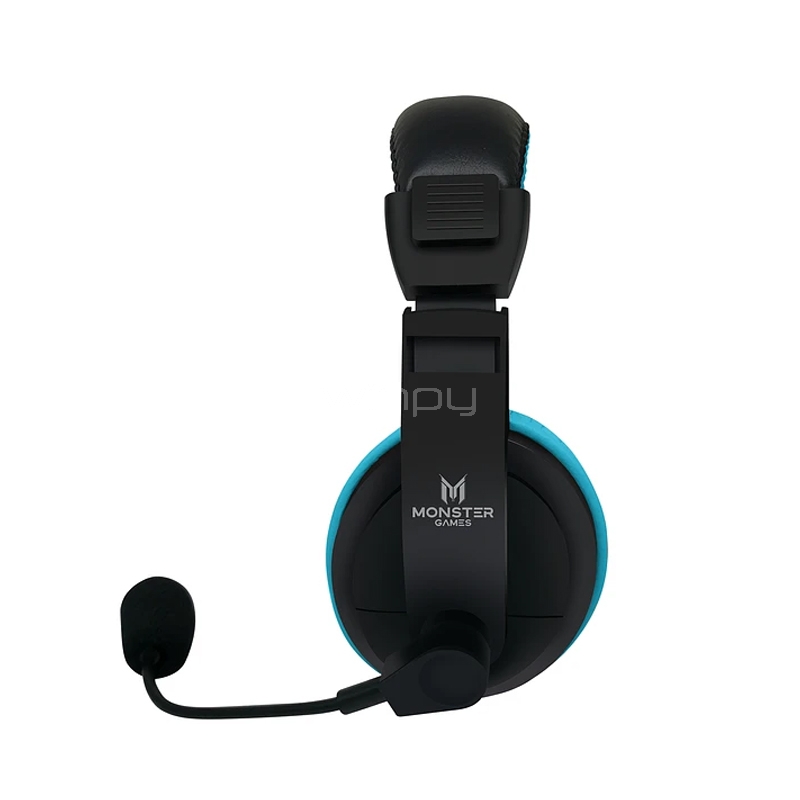 Audífonos Monster Games Loud (Jack 3.5mm, Multiplataforma, Azul)