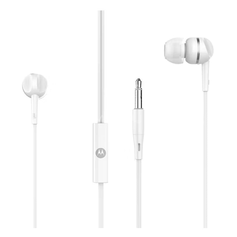 Audífonos Motorola EarBuds 105 (Jack 3.5mm, Blanco)