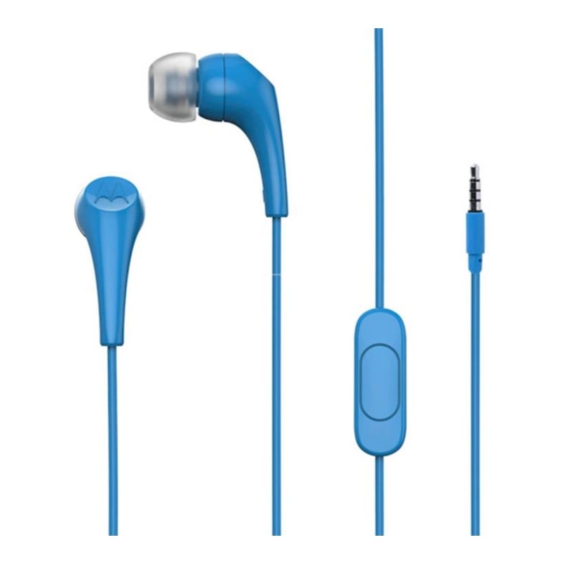 Audífonos Motorola Earbuds 2-S (Jack 3.5mm, Azul)