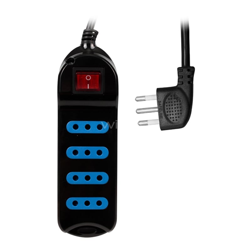 Zapatilla Alargadora Philco 2.500 W (6 Enchufes, 3 Metros, Negro)