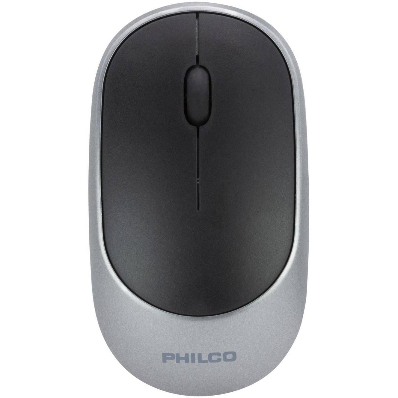 Mouse Inalámbrico Philco SPK7314 (Dongle USB, 1.200dpi, Gris)