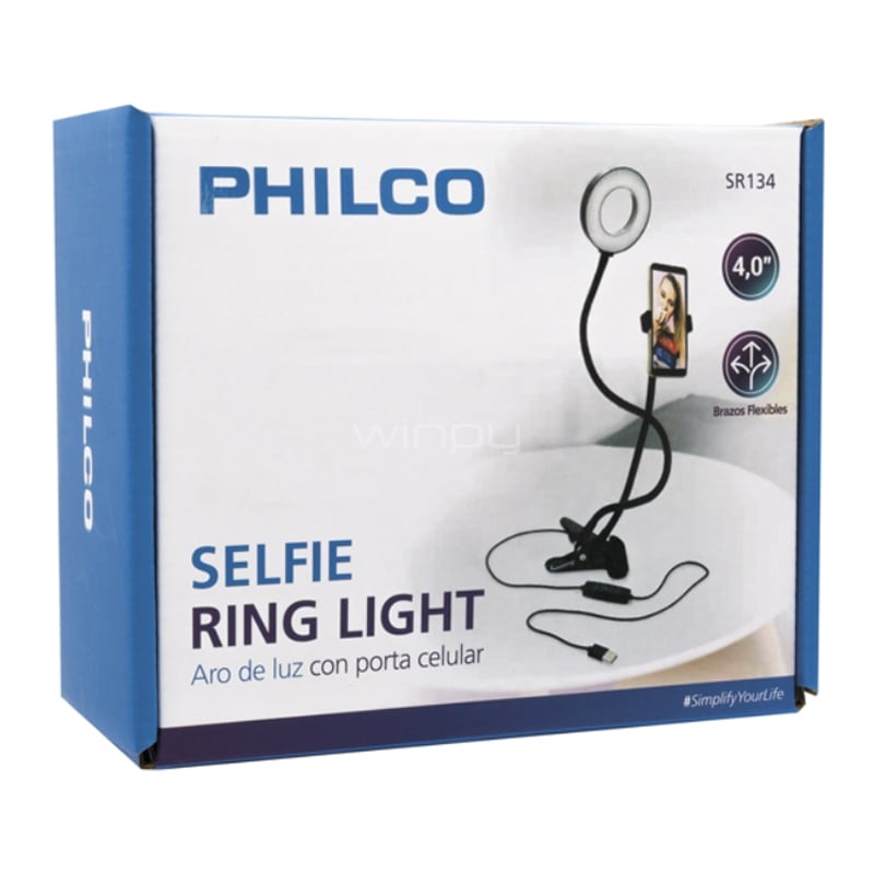 Aro de Luz LED Philco de 4“ (Clip, Flexible)