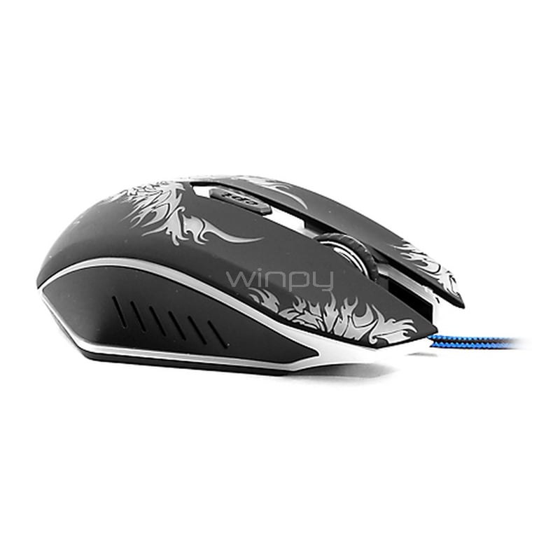 Mouse Gamer Ultra X8 de 6 Botones (2.400dpi, Retroiluminado)