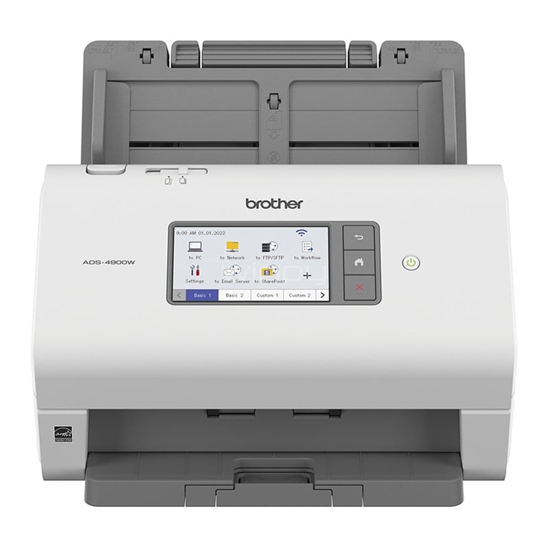 Escáner Brother ADS4900W (ADF, Dúplex, 1.200dpi, 120ipm, Wi-Fi/USB/Ethernet)