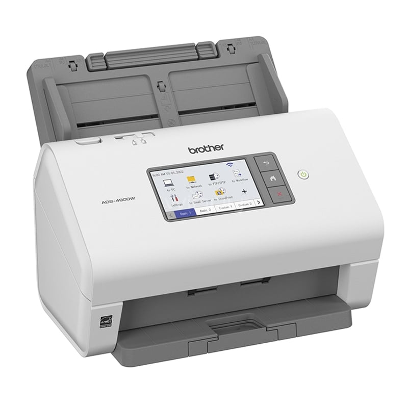 Escáner Brother ADS4900W (ADF, Dúplex, 1.200dpi, 120ipm, Wi-Fi/USB/Ethernet)