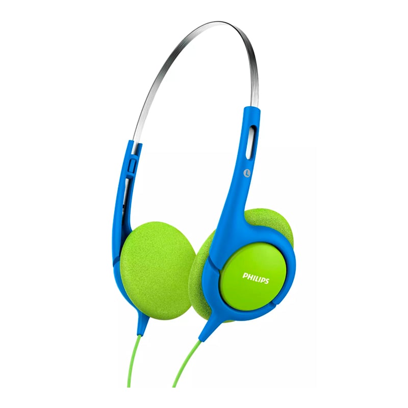 Audífonos Philips para Niños (Jack 3.5mm, Azul/Verde)