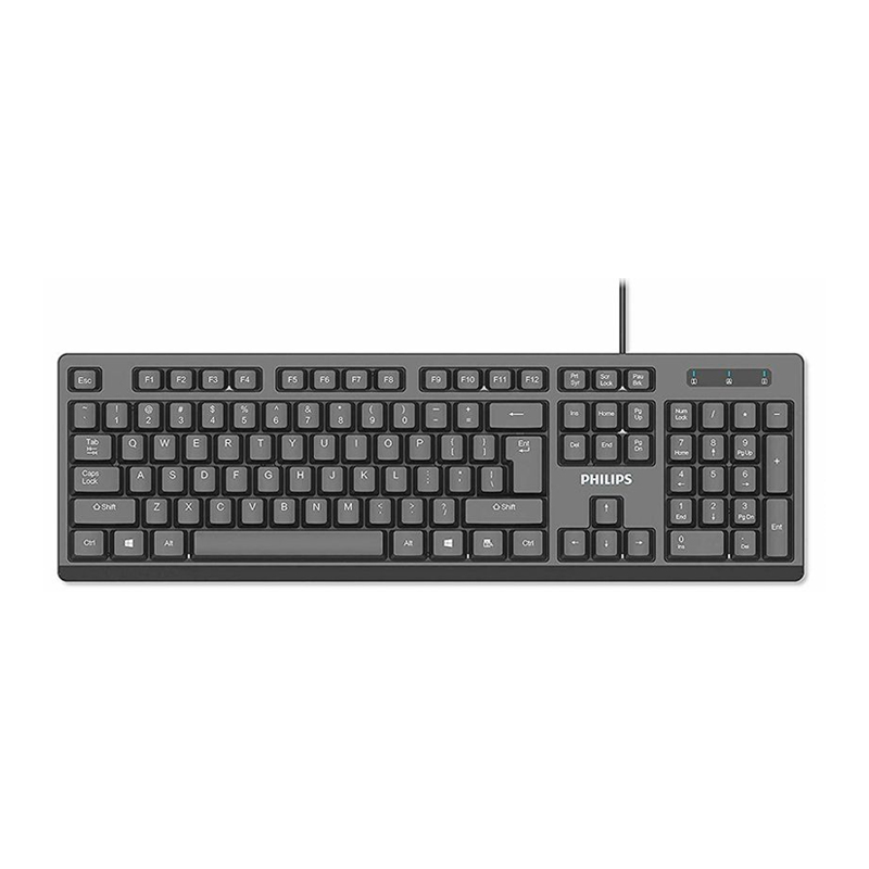 Teclado Philips K234 Compacto (Español, Negro)