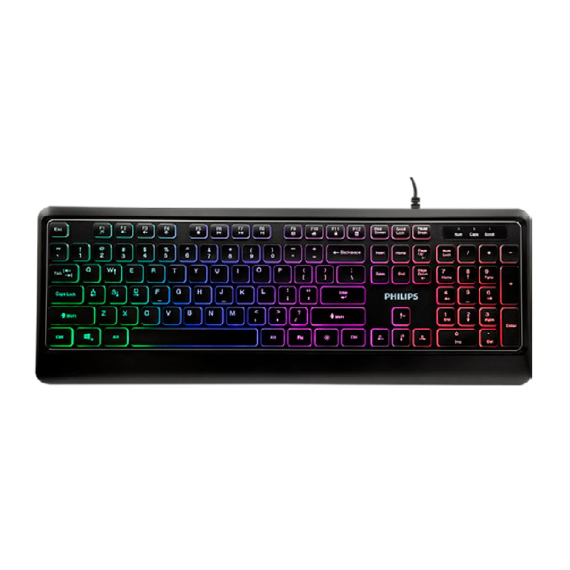 Teclado Gamer Philips G294 (Retroiluminado, Ingles, Negro)