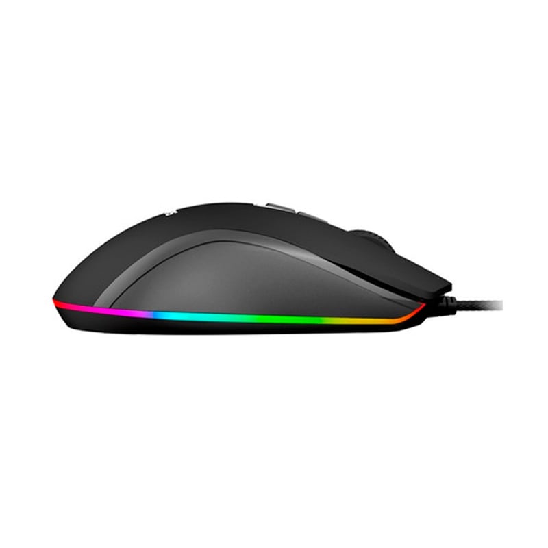 Mouse Gamer Philips G212 de 8 botones (2.800dpi, RGB, Negro)