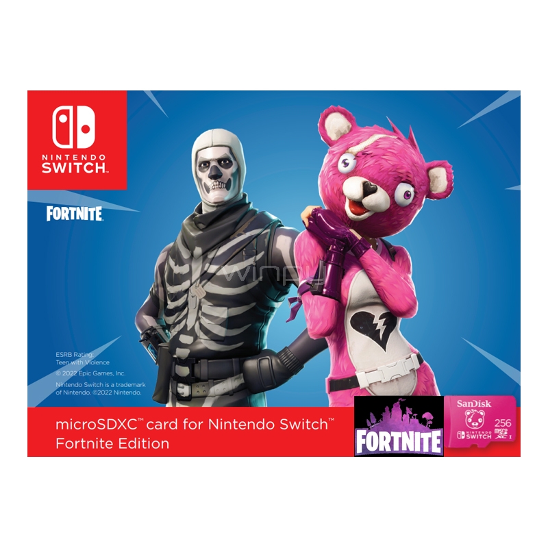 Tarjeta microSD SanDisk para Nintendo Switch de 256GB - SDSQXAO