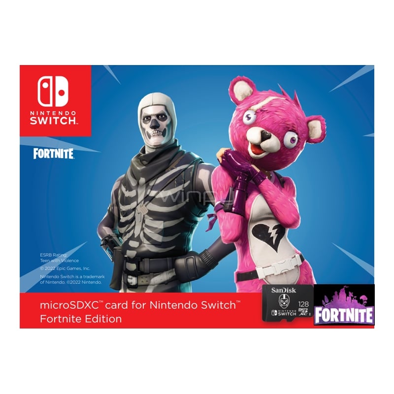 Tarjeta microSD SanDisk para Nintendo Switch de 128GB (Fortnite)