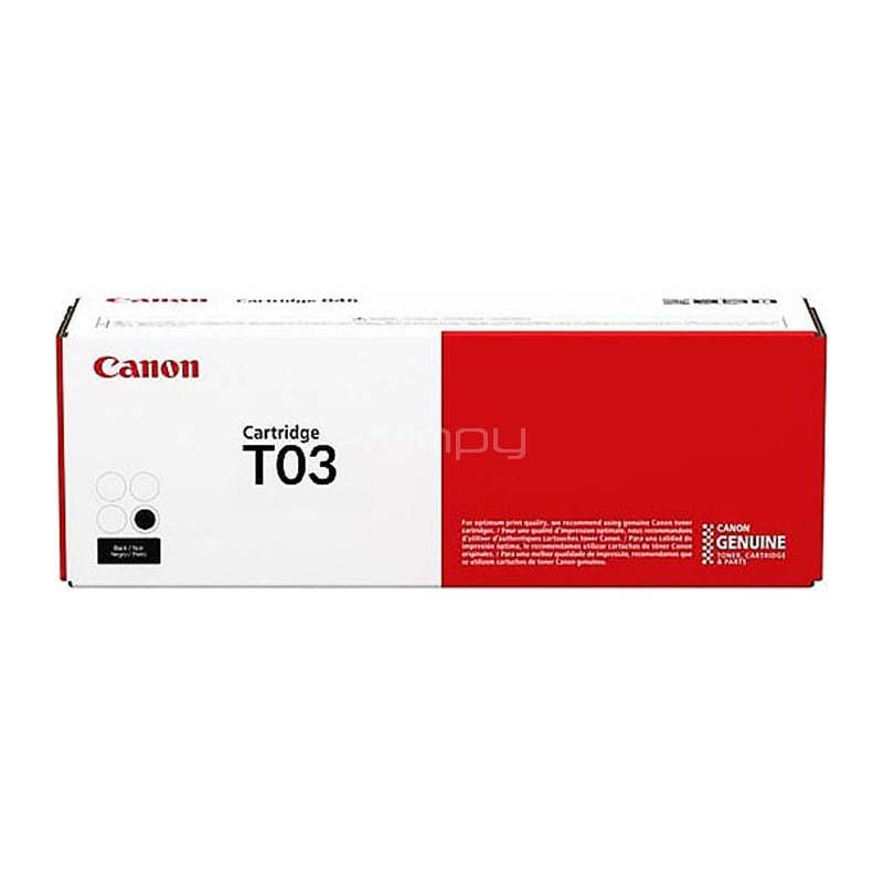 Cartucho Tóner Canon T03 (hasta 51.5k págs, Negro)