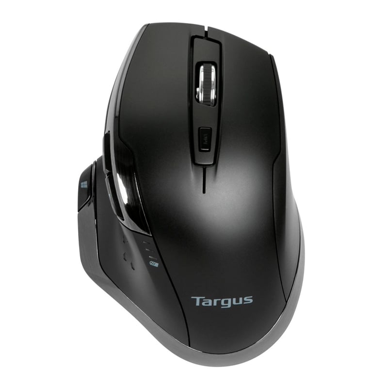 Mouse Inalámbrico Targus Ergo DefenseGuard (Dongle USB, Antimicrobiano, Negro/Gris)