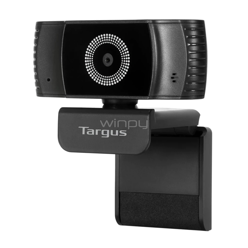Cámara Web Targus Plus (Full HD 1080p, Enfoque Automático, Negro)